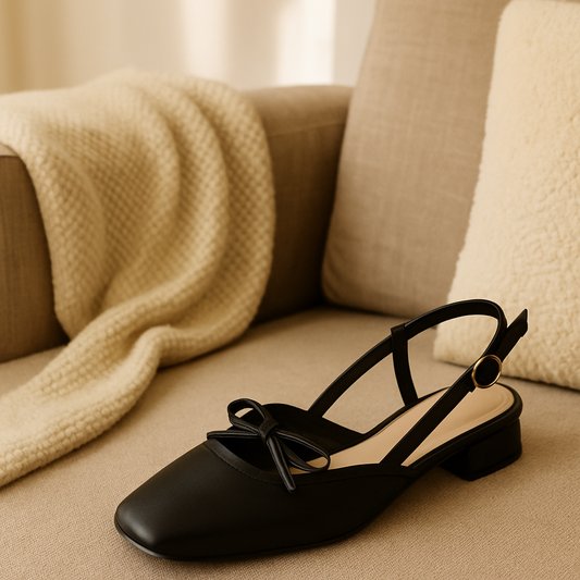Francesca Midi Heels in Americano | Comfy Anti-Slip Heels for Wide Feet | 2cm Low Heels